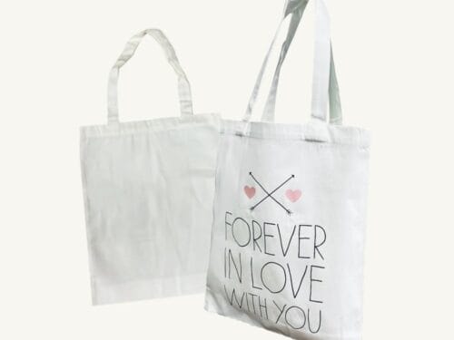 ⚲ Hover to zoom ถุงผ้าดิบ-กระเป๋าผ้าดิบพร้อมสกรีน รุ่น S พร้อมส่ง