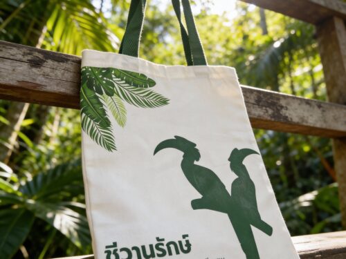 กระเป๋าผ้าดิบชีวาอนุรักษ์