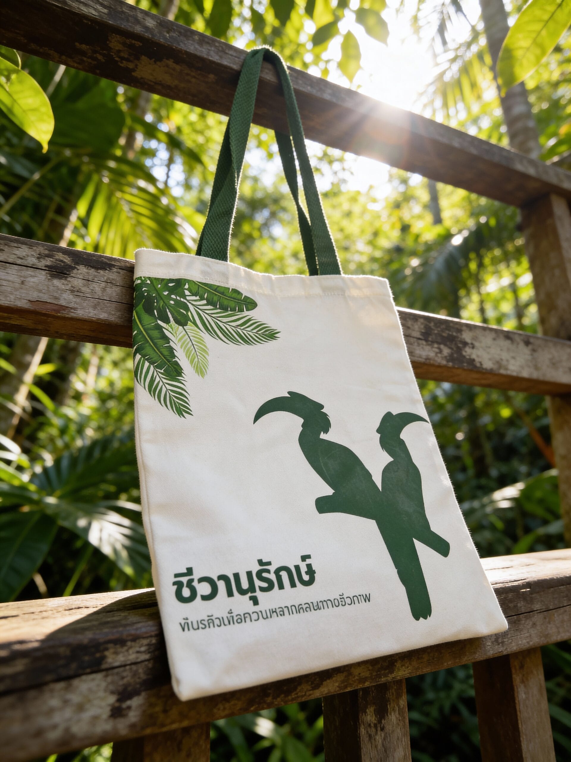 กระเป๋าผ้าดิบชีวาอนุรักษ์