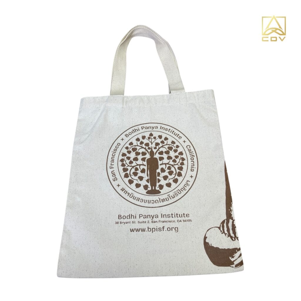 กระเป๋ษผ้าดิบโรงเรียนแพทย์แผนไทย