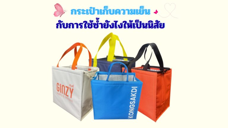 กระเป๋าเก็บความเเย็น กับการใช้ซ้ำยังไงให้เป็นนิสัย