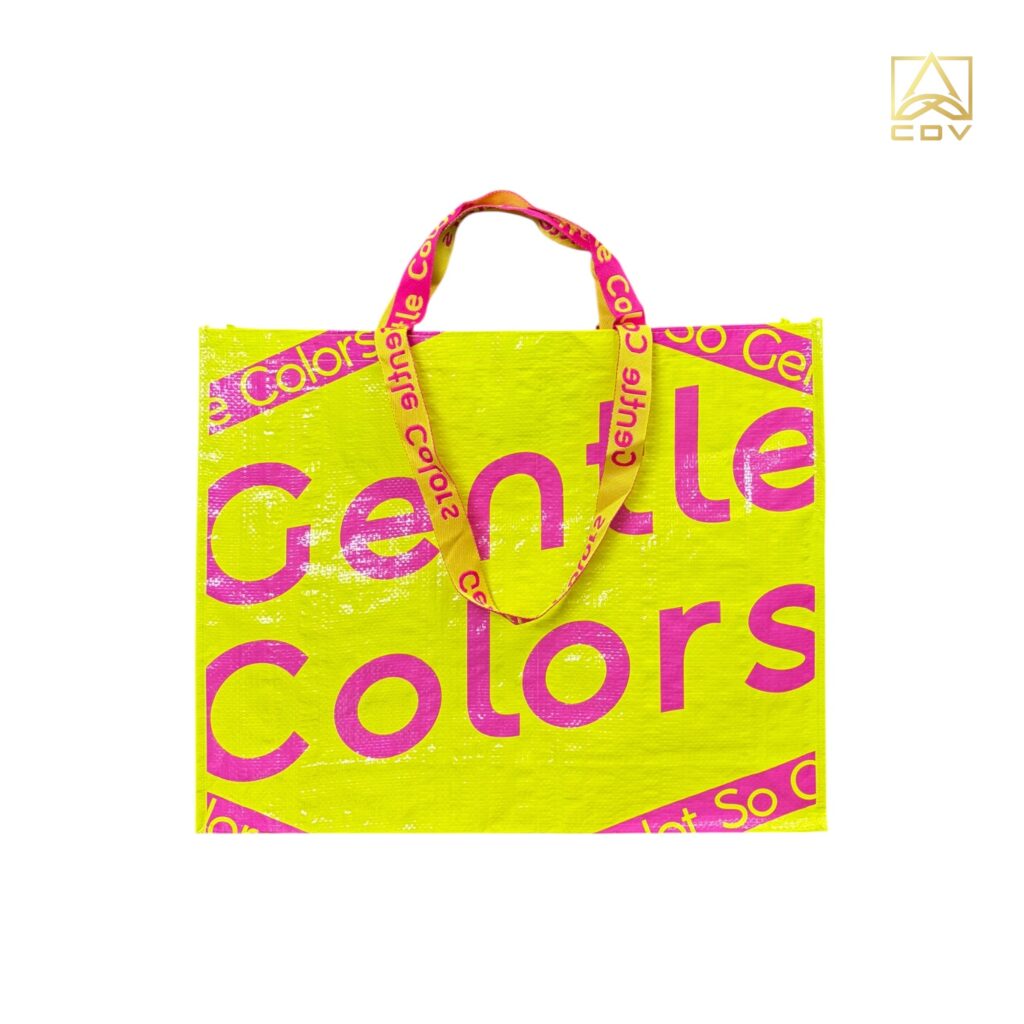 กระเป๋าผ้ากระสอบเคลือบพลาสติกcolors