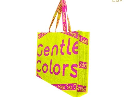 กระเป๋าผ้ากระสอบเคลือบพลาสติกcolors