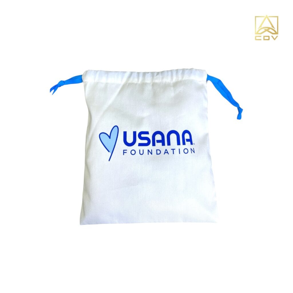 กระเป๋าผ้าดิบหูรูดFoundation