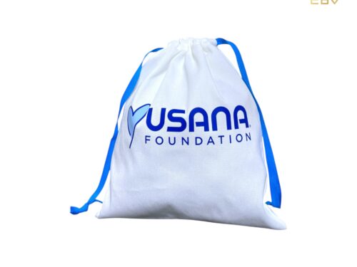 กระเป๋าผ้าดิบหูรูดFoundation