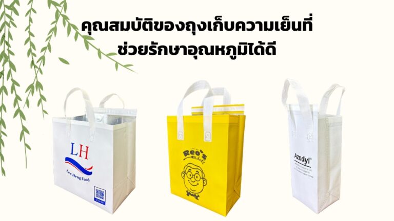 คุณสมบัติของถุงเก็บความเย็นที่ช่วยรักษา