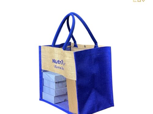 กระเป๋าผ้ากระสอบป่านเจาะช่องพลาสติกNutriFlow