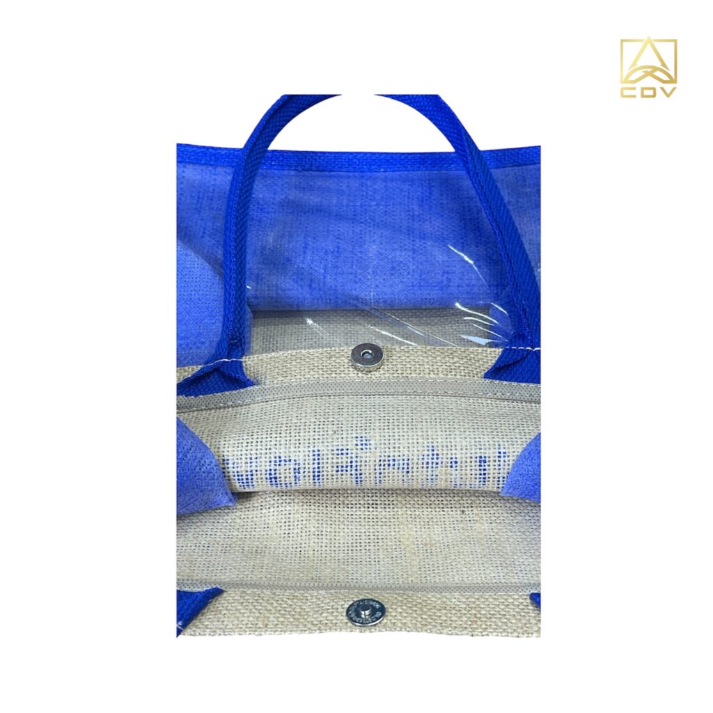 กระเป๋าผ้ากระสอบป่านเจาะช่องพลาสติกNutriFlow