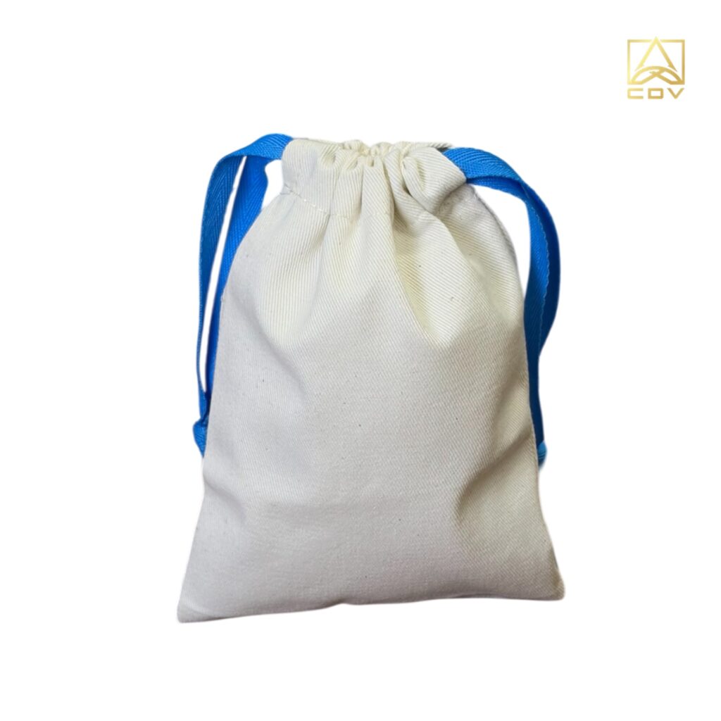 กระเป๋าหูรูดผ้าดิบcommunty