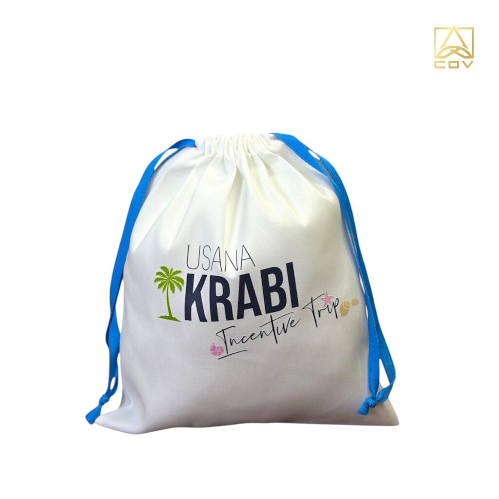 กระเป๋าหูรูดผ้าดิบUSANAKRABI