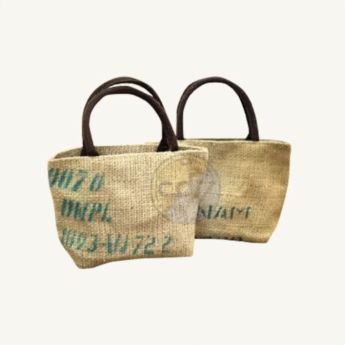 กระเป๋าผ้ากระสอบป่านรีไซเคิล