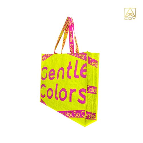 กระเป๋าผ้ากระสอบเคลือบพลาสติกcolors