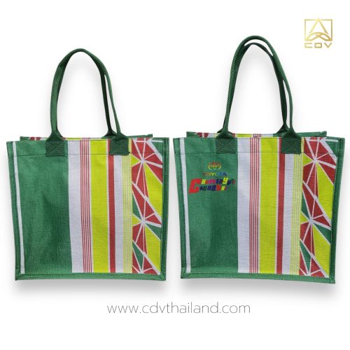 กระเป๋าผ้ากระสอบโพลีพิมพ์ซับลิเมชั่นทั้งใบ TOYOTA