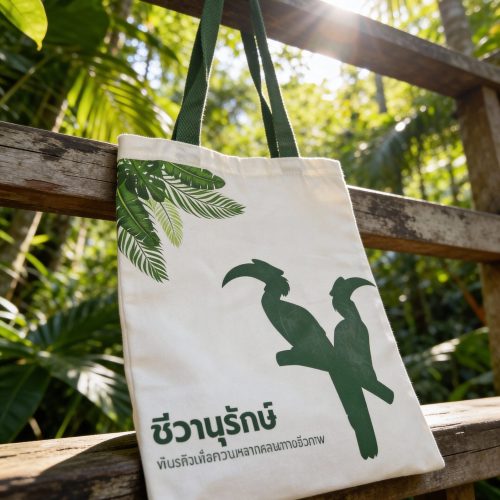 กระเป๋าผ้าดิบชีวาอนุรักษ์