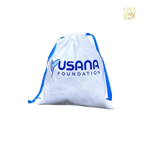 กระเป๋าผ้าดิบหูรูดFoundation