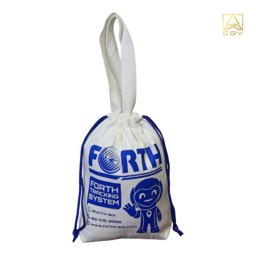 กระเป๋าหูรูดผ้าดิบcommunty