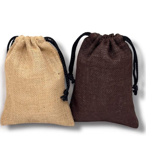 ถุงผ้าหูรูดผ้ากระสอบพร้อมส่ง